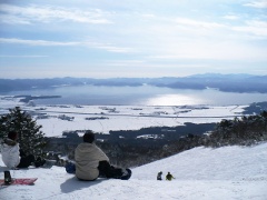 猪苗代湖を望むコース【福島会津】 猪苗代スキー場中央